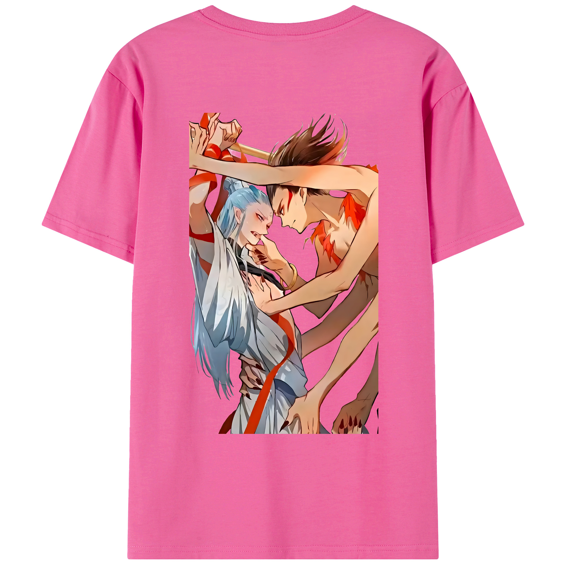 （画像用） Ne Zha 2 ナタ 魔童の大暴れ レディース半袖Tシャツ(バックプリント)
